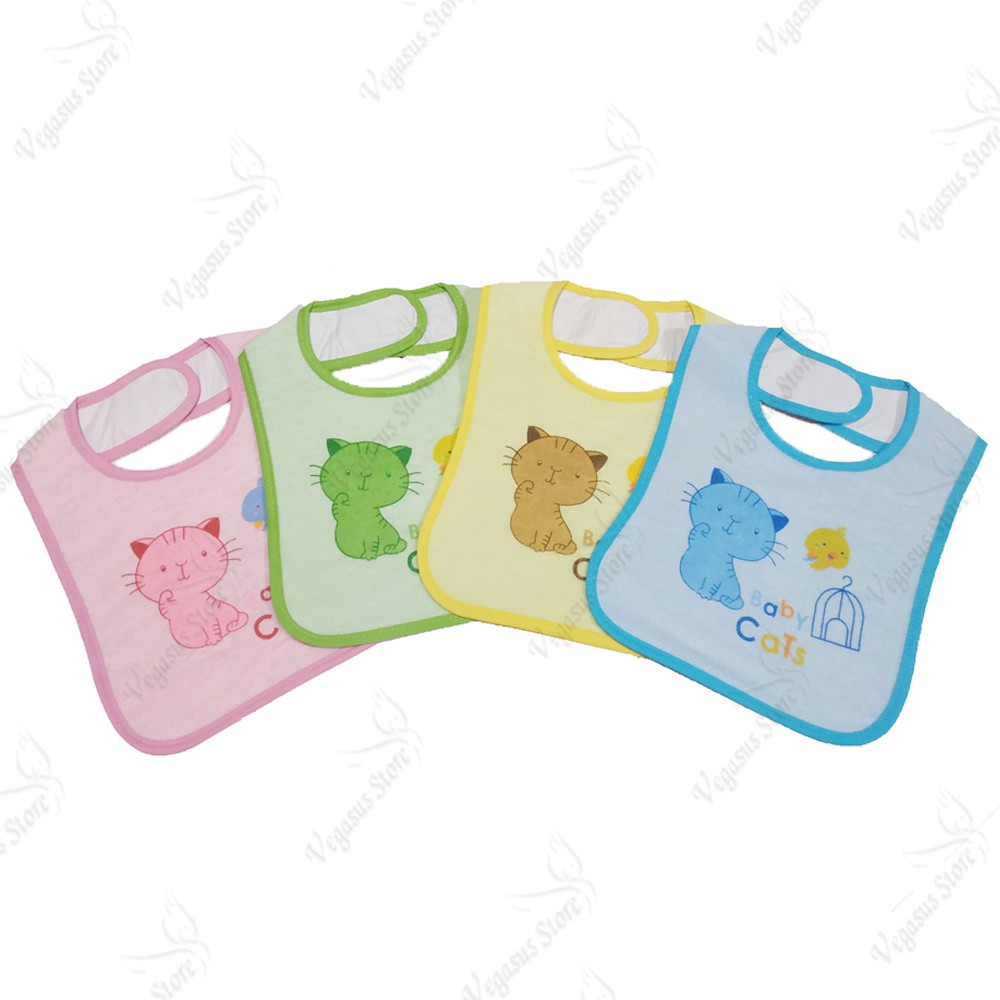 3Pcs Slaber Bayi/celemek makan bayi Mamalia/ Tatakan iler Bayi Waterproof Lembut-Vegasus Store(COD