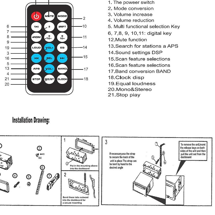 Buruan Tape Audio Mobil Multifungsi Bluetooth MP3 FM Radio #