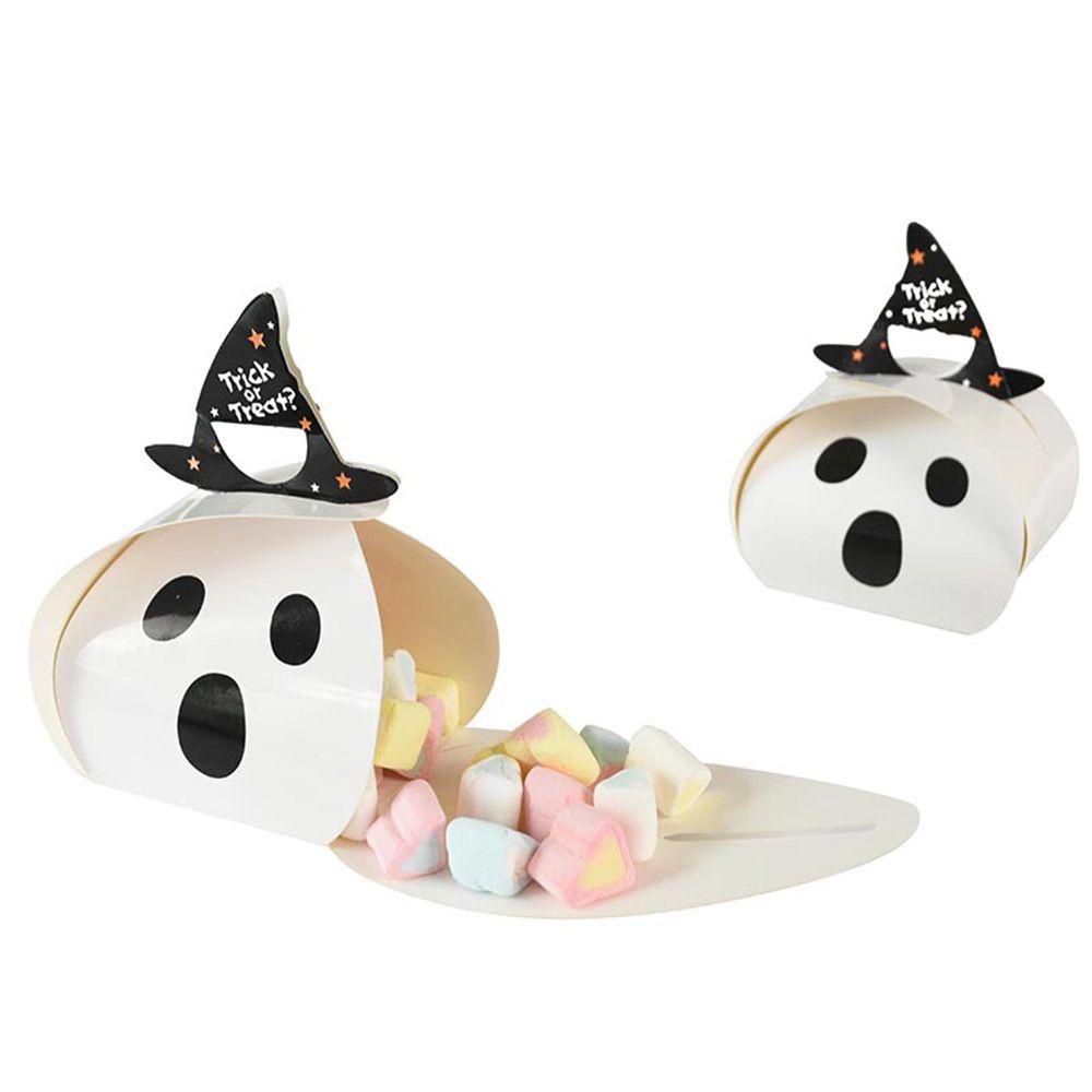 Mxbeauty Candy Box 10Pcs Trick Or Treat Gift Warpping Supplies Untuk Biskuit Permen Pouch Snack Dekorasi Halloween