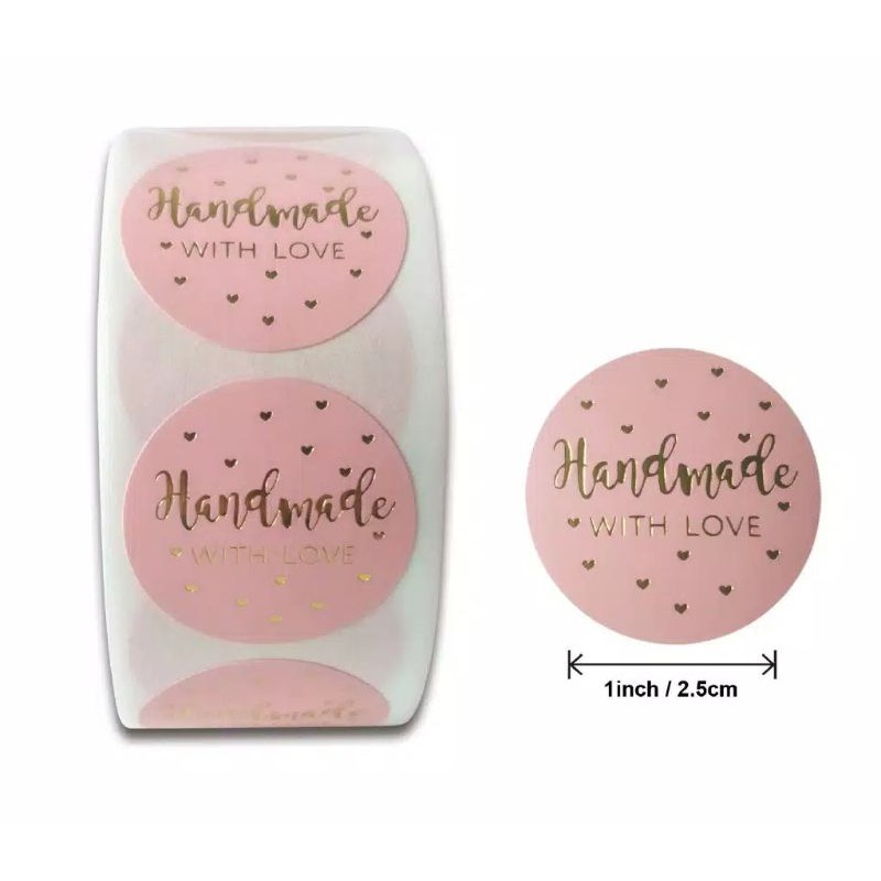 

Stiker Handmade with Love (10pc)