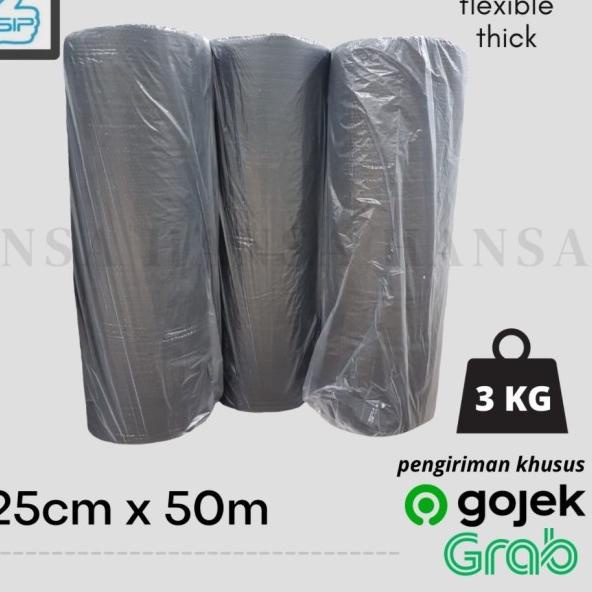 

☊ Plastik Bubble Wrap 50 mtr x 125 cm / SIP 3 kg - Hitam ♠