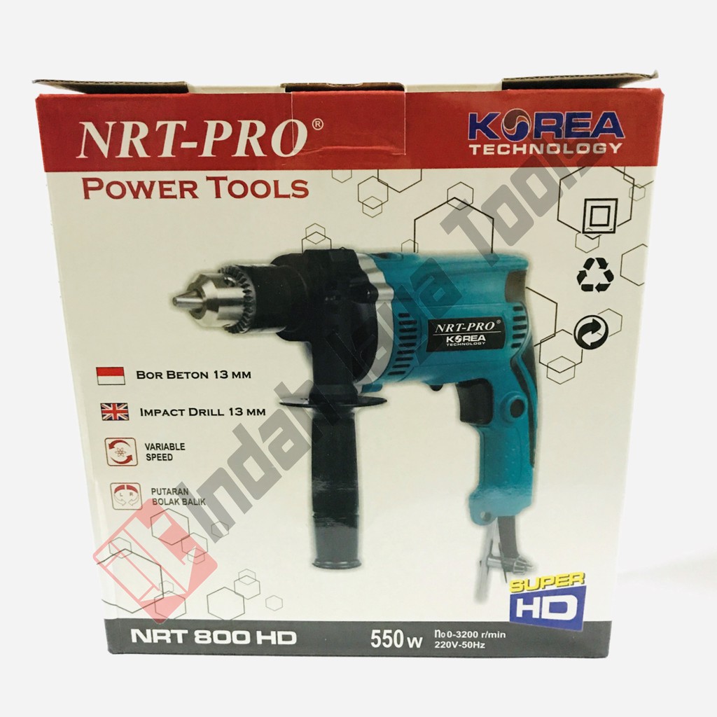 NRT-PRO 800 HD Mesin Bor Beton Besi 13 mm - Impact Drill