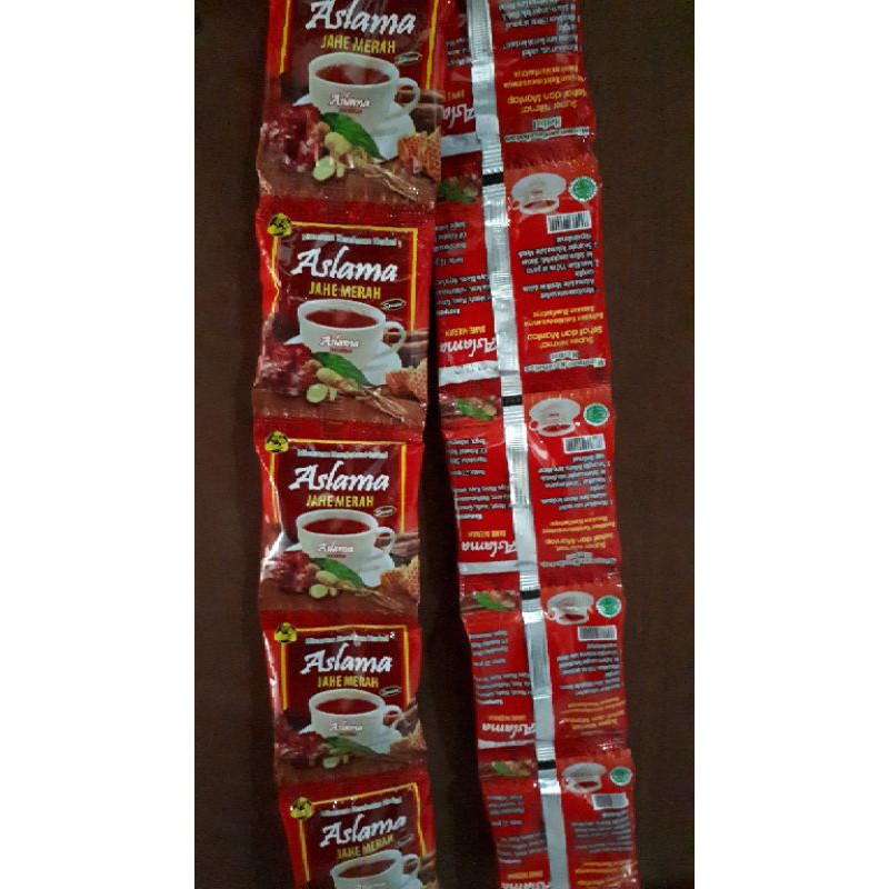 Minuman Herbal Jahe Merah Aslama 1 Renceng 12 Pcs