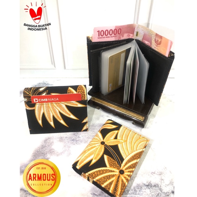 DOMPET KARTU CARD HOLDER ELEGAN PRIA WANITA BATIK PREMIUM