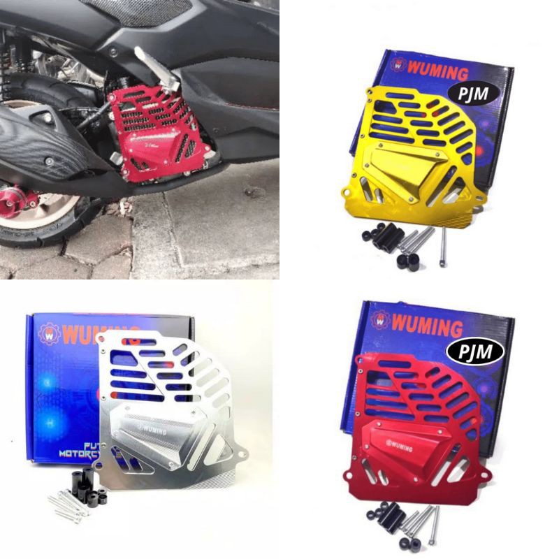 Tutup Radiator Cover Radiator Full Cnc Wuming Universal Nmax,Nmax New 2020,Aerox,Lexi Dan Motor Lain Nya