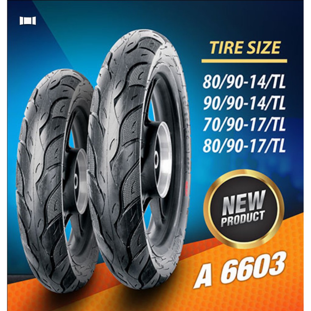 BAN LUAR TUBELESS 80/90-14 ACIMUTCST YAMAHA BAN BAN BELAKANG MIO BAN DEPAN BEAT