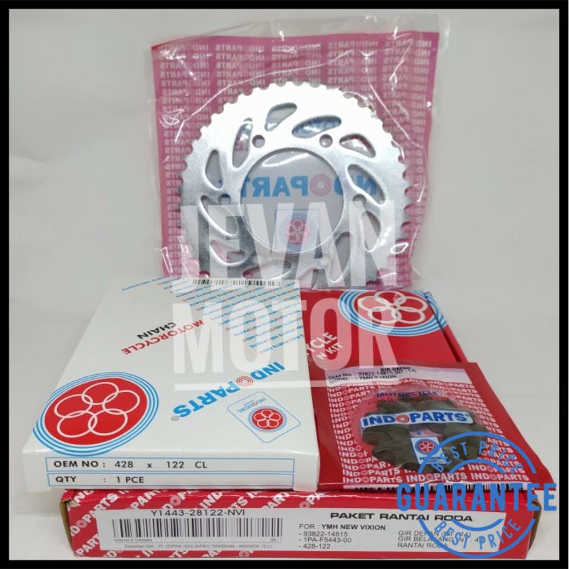 Indopart Gear Set Vixion New Gear Set New Vixion Y1443 28122 NVI