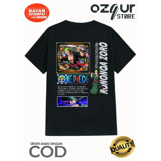 KAOS RONONOA ZORO ONE PIECE SWORDSMAN