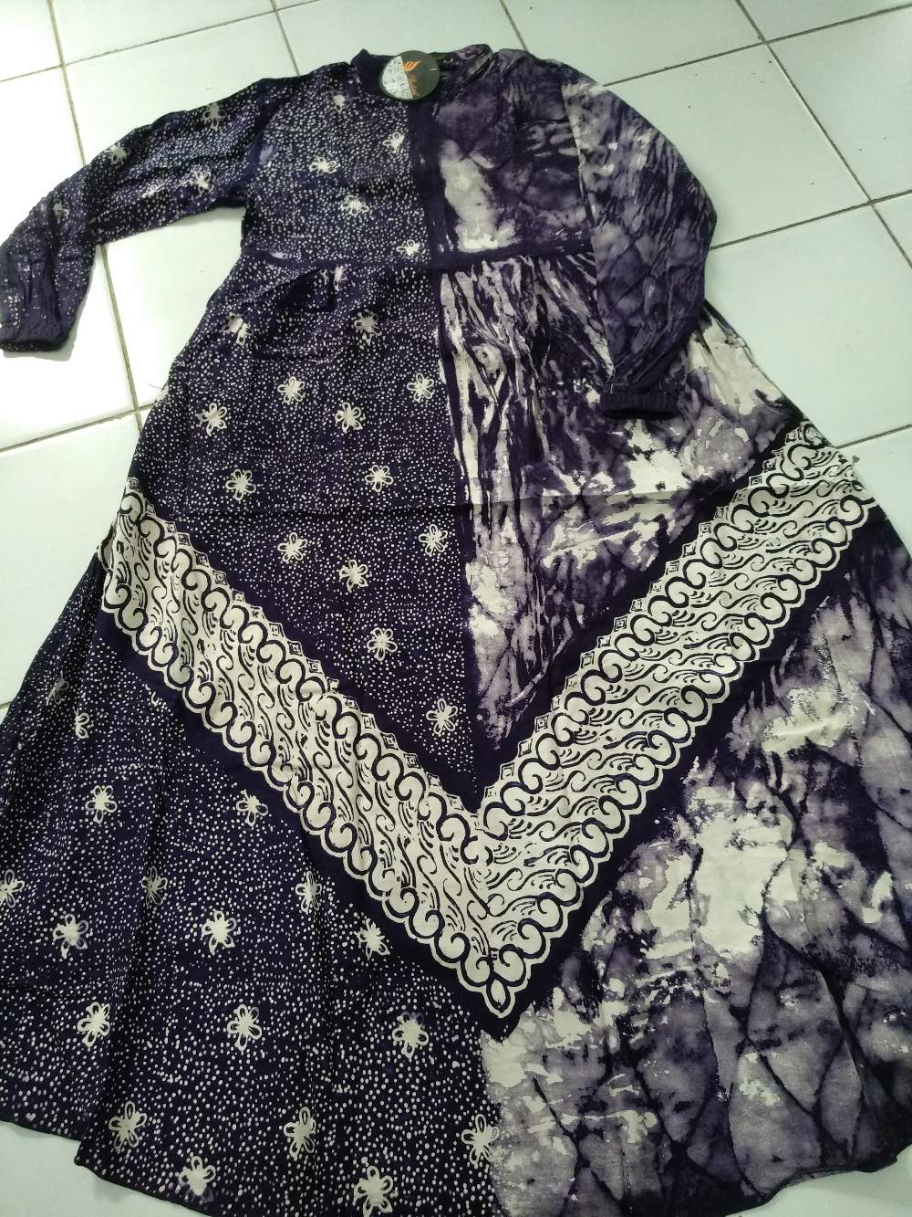 Tw07 Gamis Batik Twill Premium Motif Abstrak