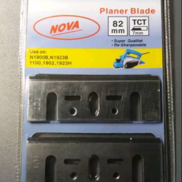 Mata Pisau TCT Planer Knives Planer Blade For Wood Surface Refine Brand NOVA TCT 82 mm