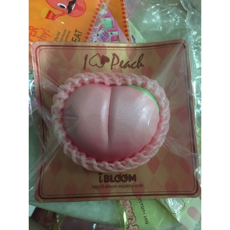 SQUISHY IBLOOM PEACH WARNA PINK CRACKS || CEK DESKRIPSI DIBAWAH!