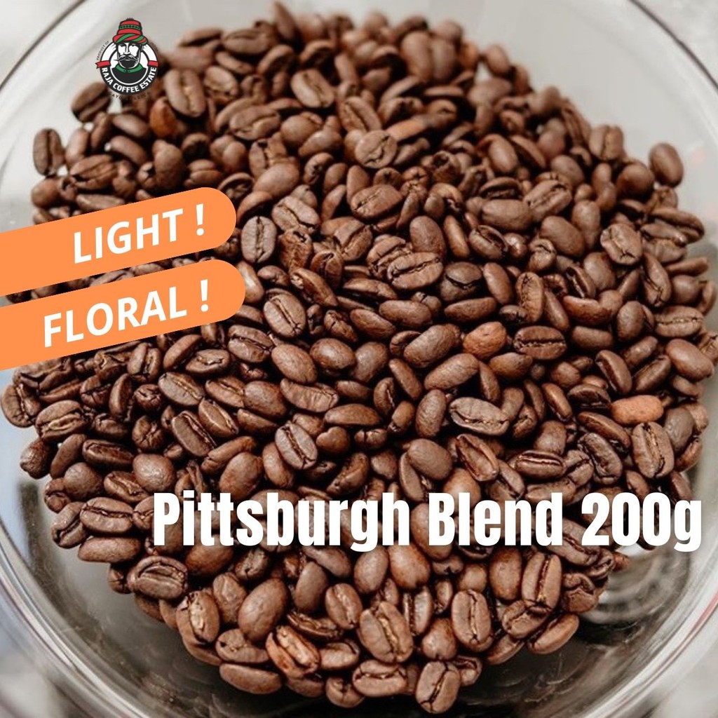 

RAJA COFFEE ESTATE PITTSBURGH BLEND 200G KOPI BIJI BUBUK ARABIKA ACEH GAYO JAMIN FRESH ROAST