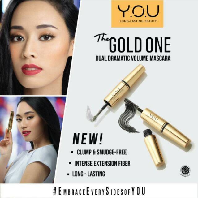 YOU THE GOLD ONE Dual Dramatic Volume Mascara Long Lasting / Maskara