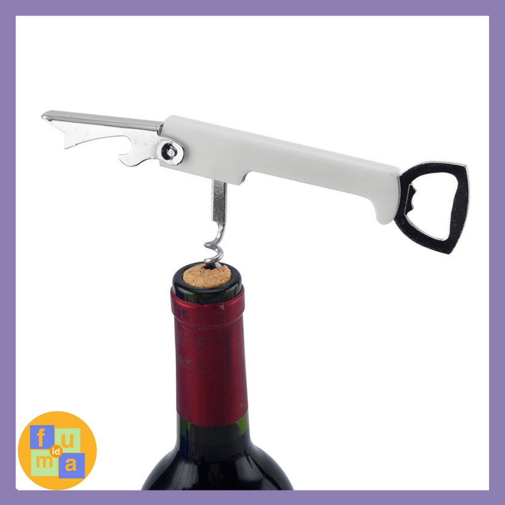Alat Pembuka Tutup Kaleng / Botol Anggur Wine / Corkscrew Wine Opener Stainless / Corkscrew / alat pembuka botol / wine opener / pembuka kaleng / bottle opener / pembuka botol wine