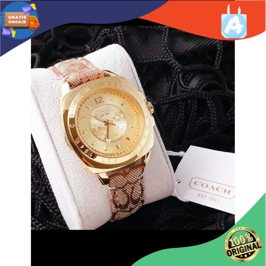 JAM CEWE WANITA COACH GOLD 14502202