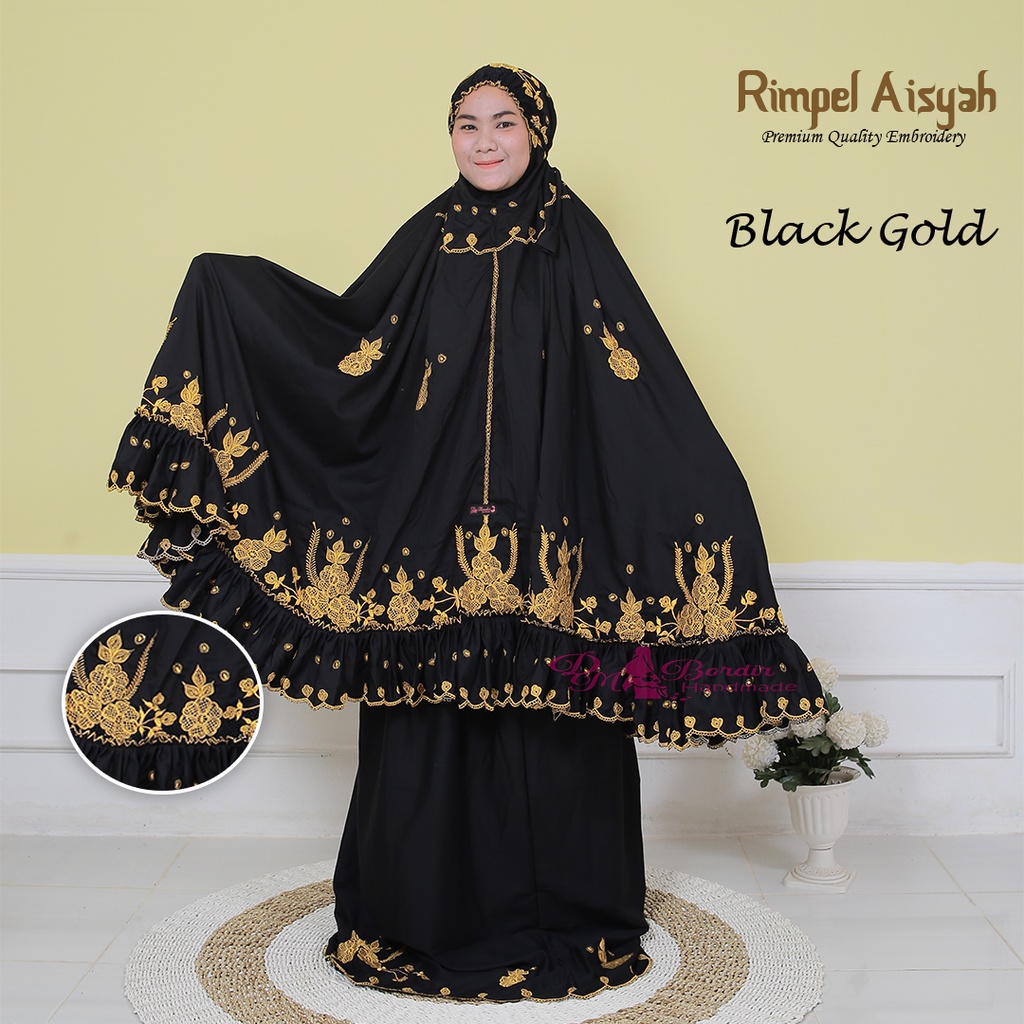 Mukena Bordir Rimpel Aisyah