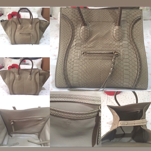 Preloved Celine Bag Python Phantom Luggage