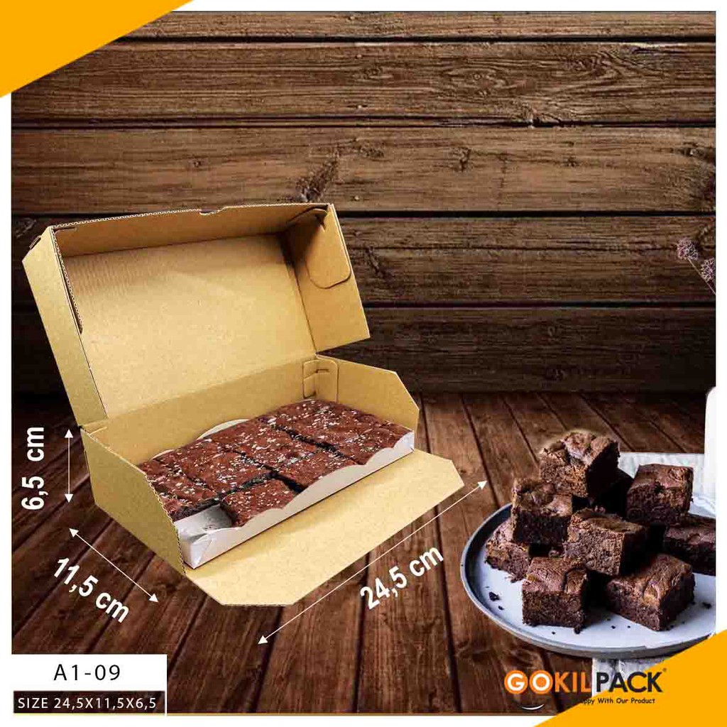 Kotak Brownies Dus Brownies Kraft Murah 245x115x65 Box Brownies I A1 09 Shopee Indonesia 7534