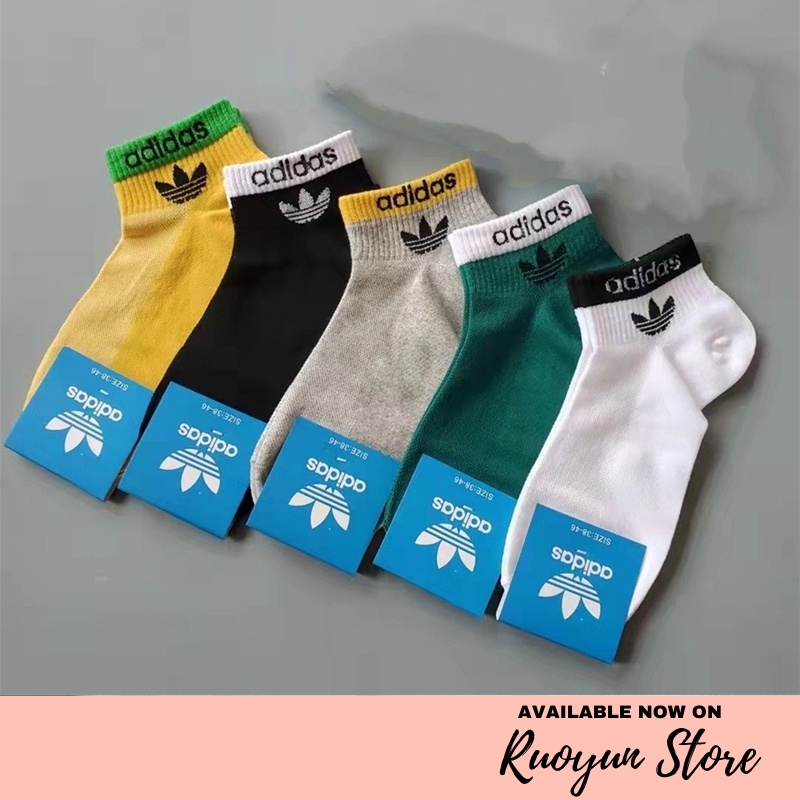 RYX - Shuttle Bright Kaos Kaki Bundle Pria Fashion Casual Berisi 5 Pasang - Ori Import