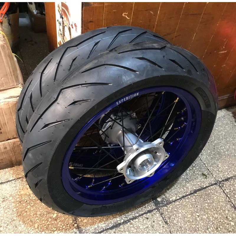 Banset Supermoto Yamaha WR 155 ban pirelli velg expedition ban wr155