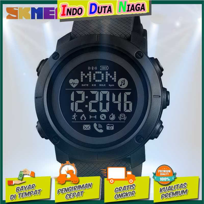 IDN - SKMEI Jam Tangan Smartwatch Pria Bluetooth Compass Heartrate 1512