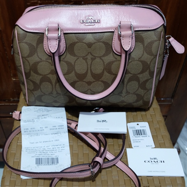 **SOLD** Preloved Tas Coach Authentic Mini Bennete Signature