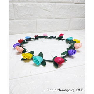 Flower Crown Bunga  Mawar  Kuncup Mahkota  Bunga  Shopee 