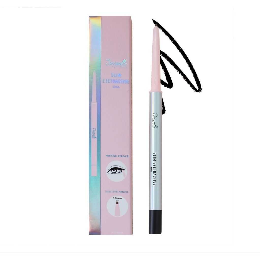 Jacquelle Eyetractive Slim Multitasking (Double-Tip Eyeliner Pen) Brush Waterproof