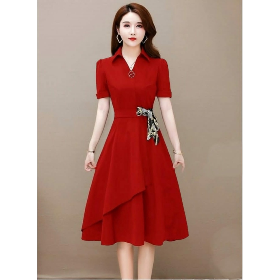 FWG - DRESS MOMITA / DRESS / BAJU DRESS WANITA KOREA / DRES KONDANGAN / DRESS WANITA / LONGDRESS