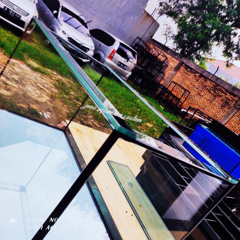 aquarium 100x50x50 10mm gosok halus