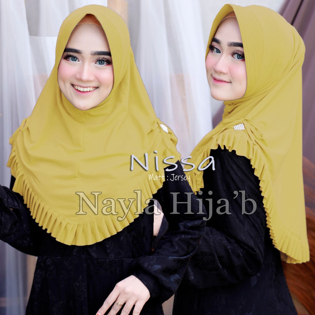 Jilbab Instan Model Nissa Hijab Jersey Model Bergo Kerudung termurah dan terlaris Nayla Hijab