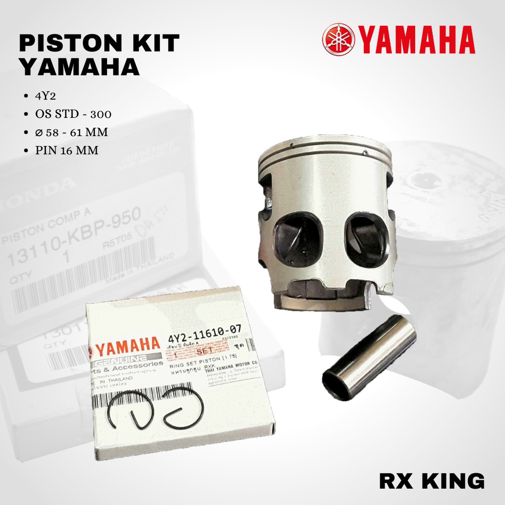 Seher Piston kit Rx king pin 16 os std-300 yamaha