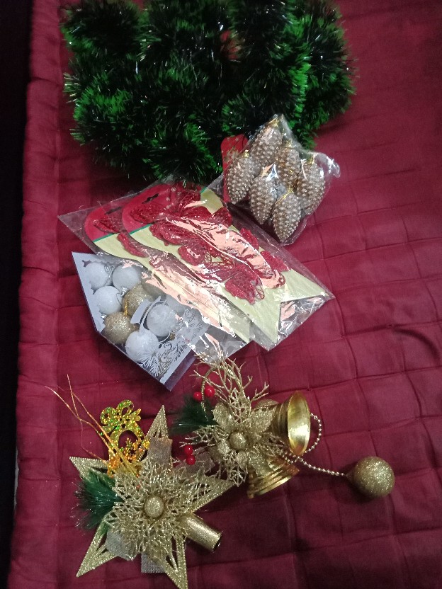 Aksesoris Pohon Natal Kupu Kupu Glitter Isi 3 / New-hiasan Pohon Natal