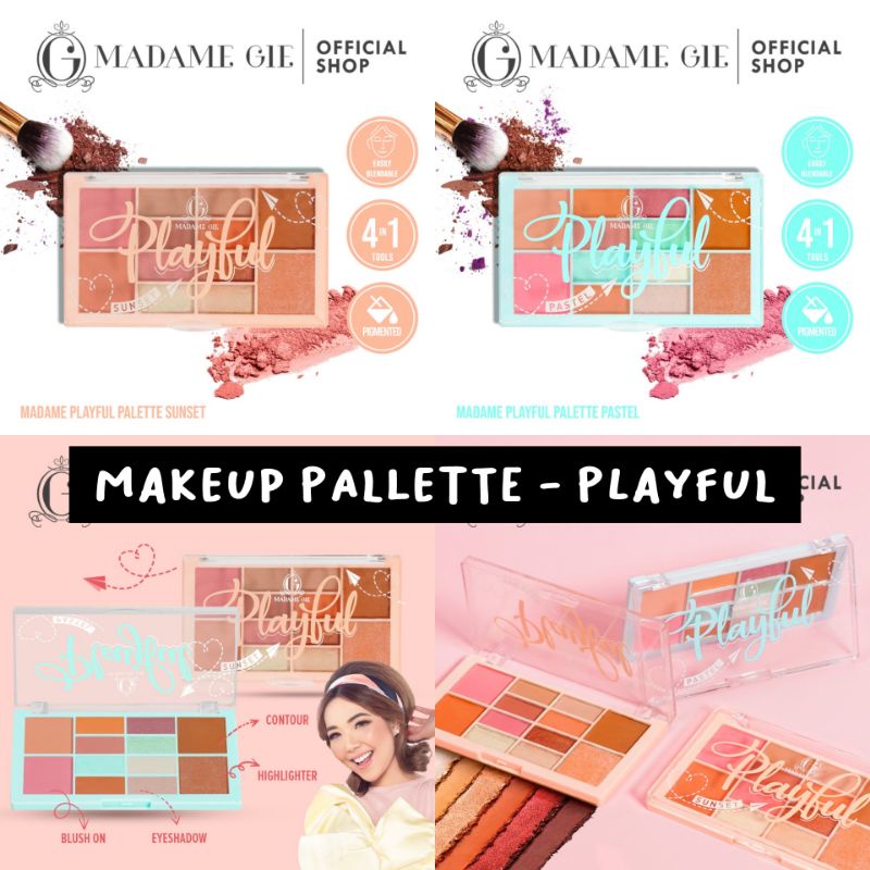 Madame Gie Face Pallete | Madame To Go | Moondust | Take 5 | Playful Face Pallette | Madame Complete Makeup Kit| Getaway