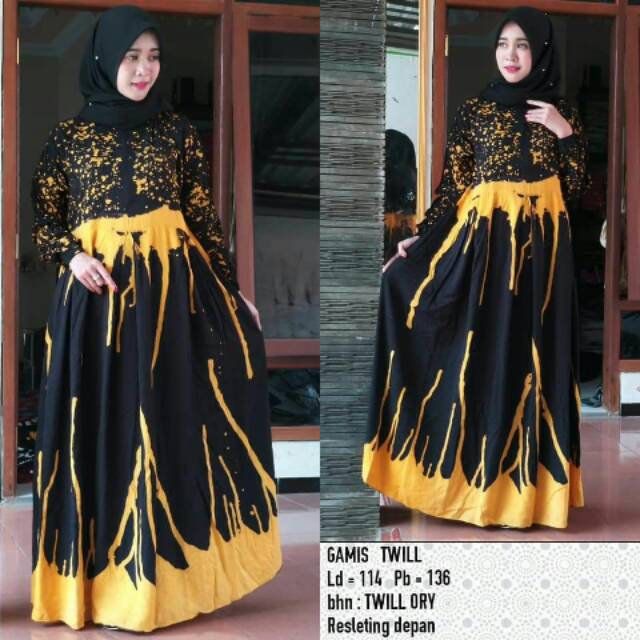 Grosir Termurah Gamis Twill Ory Original Batik Pekalongan