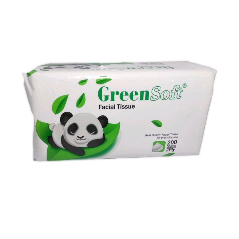 Green Soft Facial Tissue 200 Sheet (2ply)