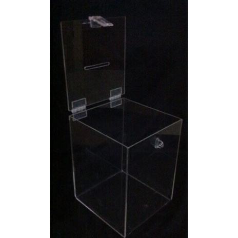

akrilik kotak amal ukuran 40x20x40