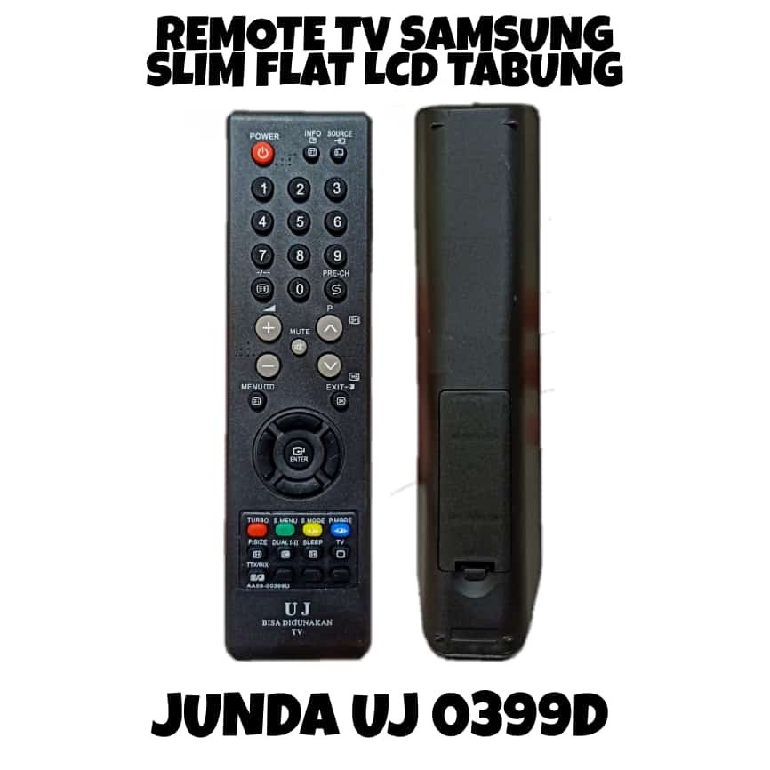 REMOTE TV TABUNG UNIVERSAL SAMSUNG SLIM LED LCD TABUNG 0399D JUNDA