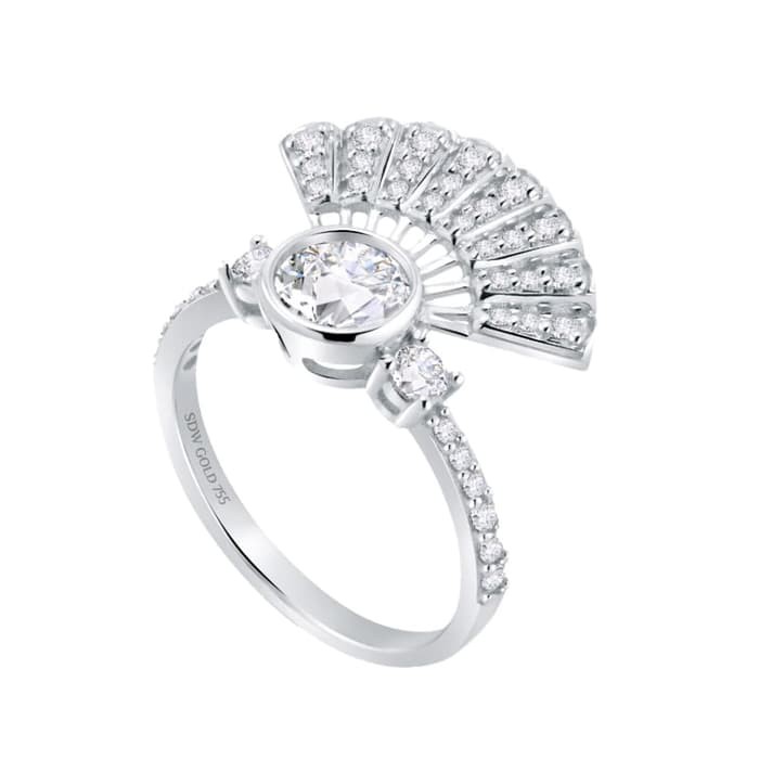 

Dominique Jewellery-Cincin Eastern Fortune Sandra Dewi Gold 75,5% SNI