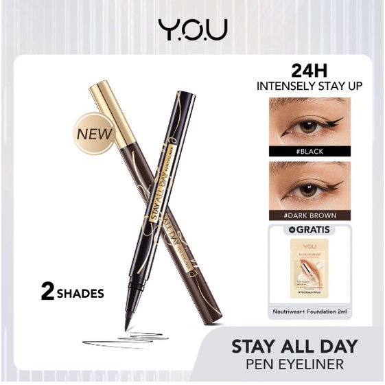 YOU ( Y.O.U )  NEW Stay All Day Pen Eyeliner Pen