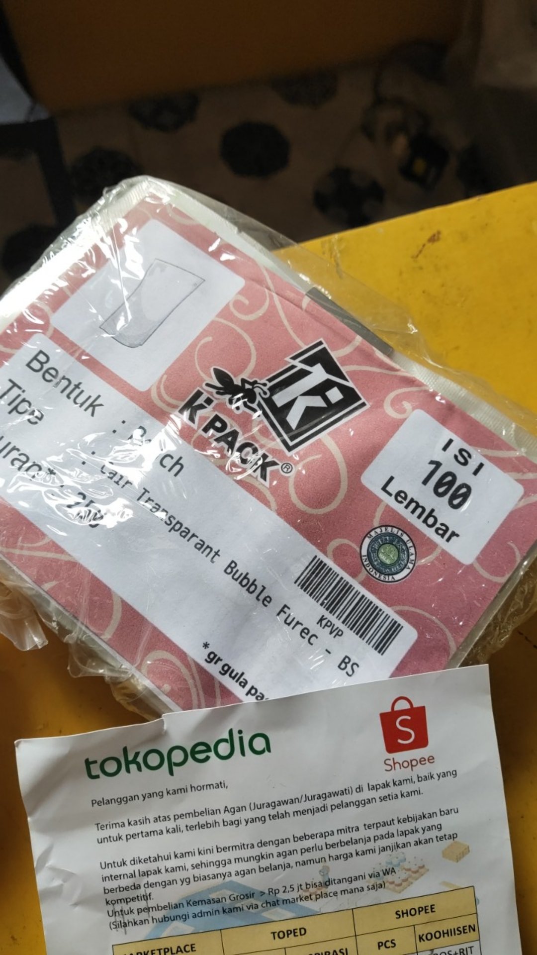 Pouch Cair 250 13x20 Cm Food Grade