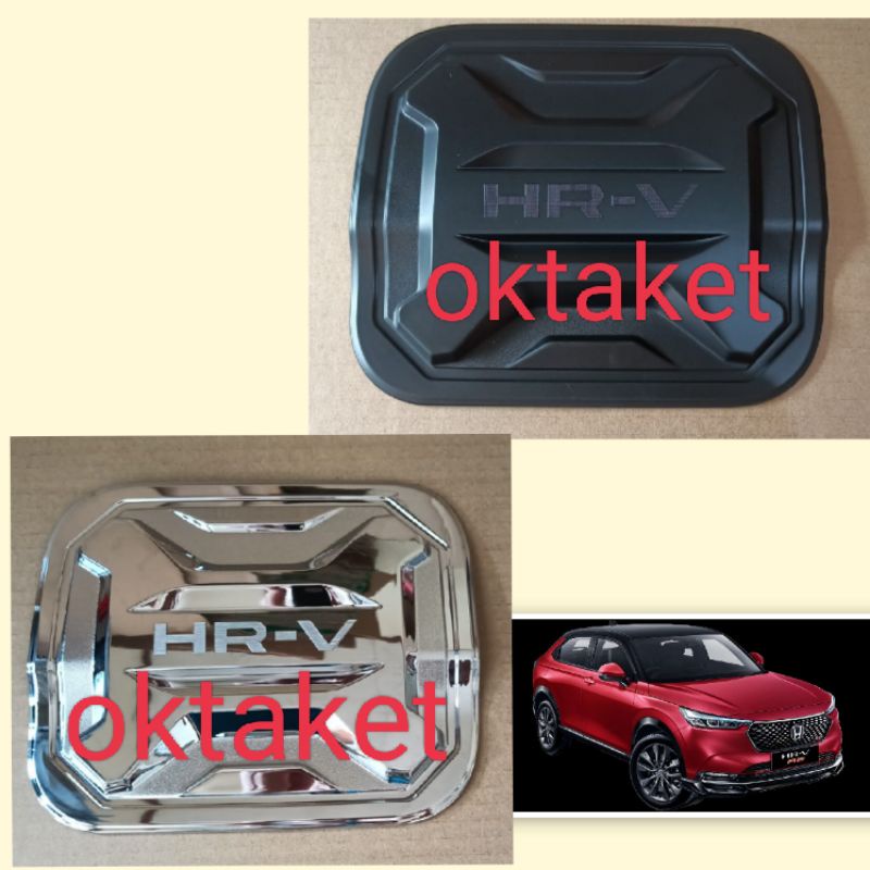tank cover tutup tangki Honda HRV 2022 hitam &amp; Chrome
