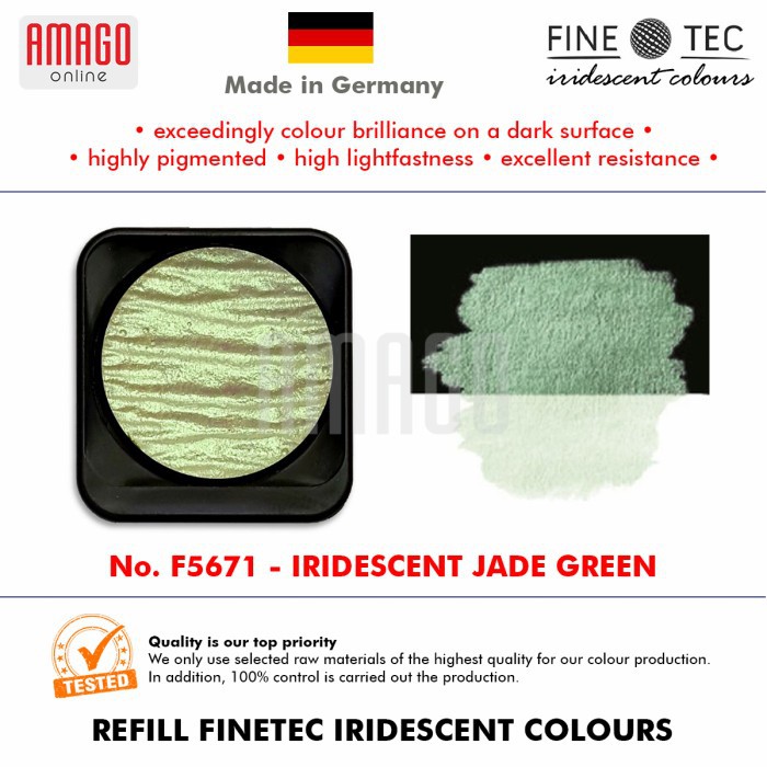 FINETEC - Iridescent Watercolour - F5671 Jade Green - 30mm