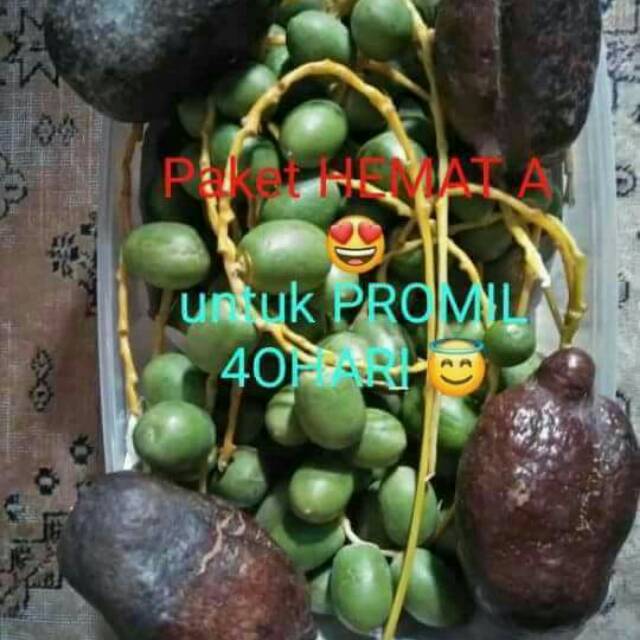 

PAKET PROMIL 40 hari (KURMA MUDA & BUAH ZURIAT)