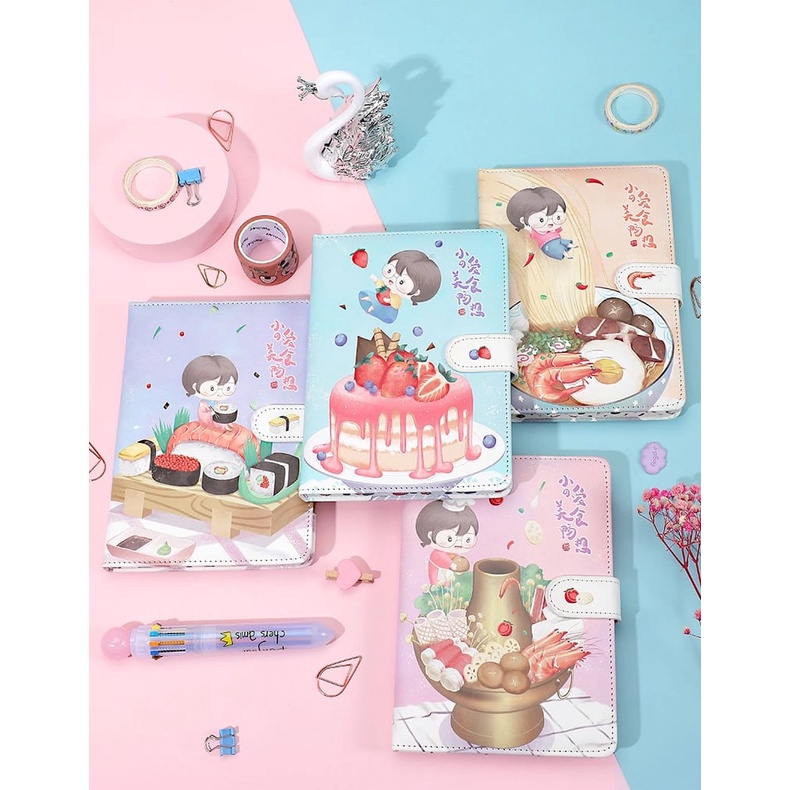 

BUKU TULIS / NOTEBOOK PLANNER MOTIF GIRLS LOVE FOOD | SOFTCOVER