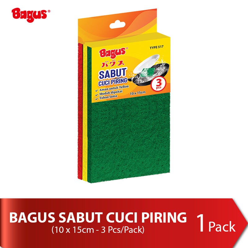 Bagus Sabut Cuci Piring 3pcs Type 517