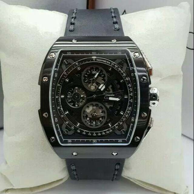 JAM TANGAN PRIA ALEXANDRE CHRISTIE AC 6411 FULL BLACK
