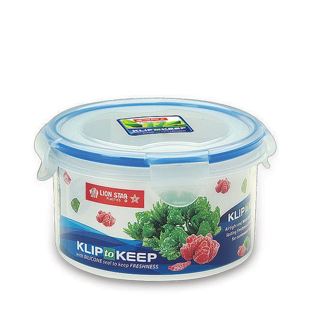 Klip To Keep Bulat (750 ml) / Kotak Makanan / Tempat Bekal kedap Udara