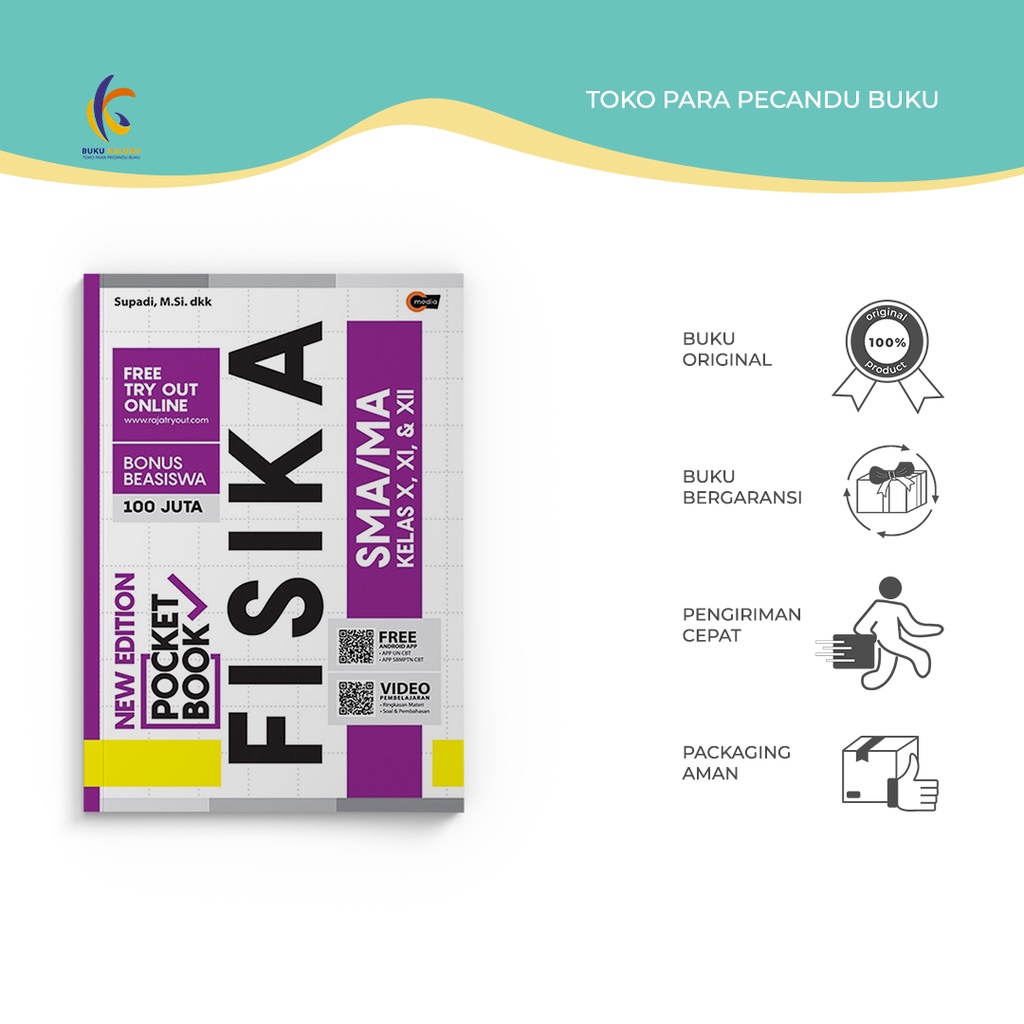 Buku Pelajaran - New edition Pocket Book Fisika SMA/MA Kelas X, XI, & XII - CMedia - Buku Kaluku
