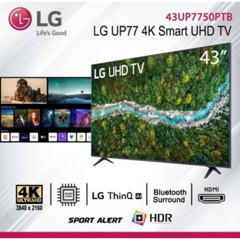 LED Tv LG Smart tv 43 inch 43UP7750PTB murah led tv murah